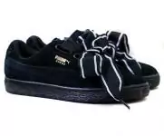 puma suede mode heart reset bowknot noir